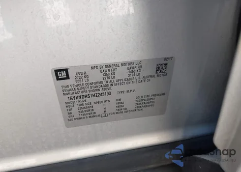 2017 Cadillac Xt5 Luxury from USA, damaged, VIN 1GYKNDRS1HZ243193